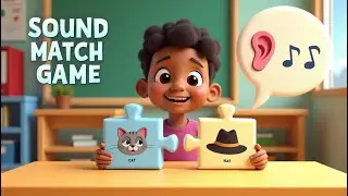 SOUND MATCH GAME! 👂 Fun Rhyming Lesson for Kids (Phonics Practice)