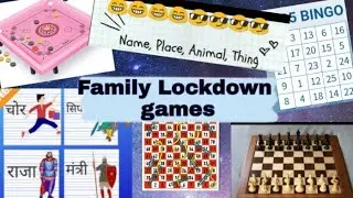 Best indoor games //Family lockdown games // CREATIVE MIND