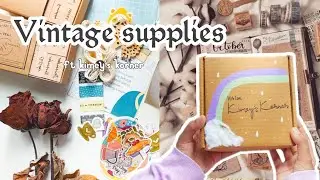 Vintage journal supplies| aesthetic supplies haul | ft kimey's Korner | me and my fairy