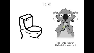 Mapleton Lilyponds Park Communication Board Key Word Sign tutorial - Toilet