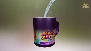 Birthday Special Personalized Blue Magic Mug With Custom Text