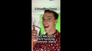 5 Sencillos Pasos para HACERTE RICO haciendo contenido digital #shorts