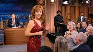 Jimmy Fallon FROZEN When Reba McEntire Suddenly Stops Singing After Seeing This Old Photo