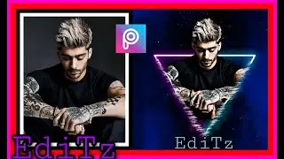 PicsArt X Neon Triangle Pop Out Effect || PicsArt Tutorials || EdiTz