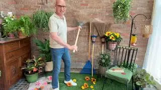 Ultimate Innovations Coconut Palm Outdoor Broom and Brush Set on QVC