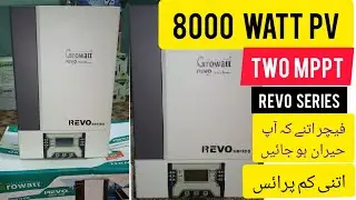 unboxing and specification 6kw on grid GROWATT REVO SERIES