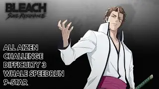 AIZEN CHALLENGE DIFFICULTY 3 / WHALE STRAT | BLEACH SOUL RESONANCE