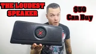 Loudest Bluetooth Speaker | Best Portable Speaker for $50 2016! Bass Heavy