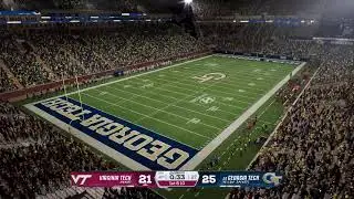 Virginia Tech vs Georgia Tech CF26 season 2 week 7