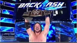 WWE Backlash 2016 Results  AJ Styles Wins WWE CHAMPIONSHIP