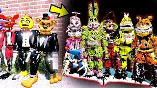 ANIMATRONICS BAND VS CORRUPTED ANIMATRONICS ASSOMBRADOS? | GTA V Five Nights at Freddy's