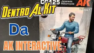 Model Kit AK Interactive CG 125 moto in scala 1:35 MOLTO COMPLETO