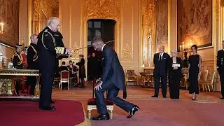 David Beckham fait chevalier par le roi Charles III