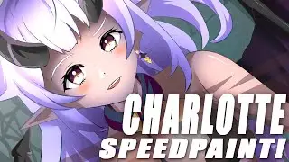 Charlotte Mage Demon anime speedpaint Ellumacent Art