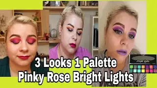 Pinky Rose Bright Lights|| 3 Looks 1 Palette