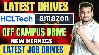 Amazon SDE , Concentrix , HclTech | Off Campus Job Drive | 2025, 2024 Batch Hiring | Fresher Jobs
