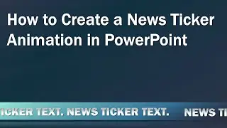 Как создать циклическую анимацию бегущей строки новостей в PowerPoint