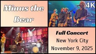 251109 Minus the Bear - Full concert (19 songs) live @ Irving Plaza, NYC 4K Fancam