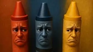 The Rainbow Crayon War 🌈 | Animated Kids Story About Colors, Teamwork & Friendship