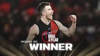 Merrett slots one from the impossible angle for Goal of the Year nomination | Round 20, 2024 | AFL