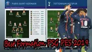 Best Formation PSG PES 2019