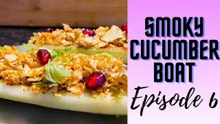  cucumber boat smoky taste | Episode 6 |Non fire cooking || Weight loss recipe  papad cucumber boat 