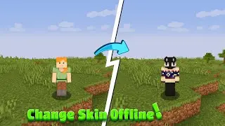 How to use your Minecraft Skin Offline (ALL VERSION) | Offline Skin Pack Minecraft