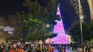 AMBIENTE NAVIDEÑO DESDE EL CENTRO HISTÓRICO DE SAN SALVADOR