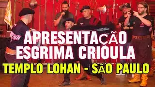 Apresenta&ccedil;&atilde;o de Esgrima Crioula nos 30 anos do Templo Lohan 