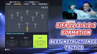 FIFA 22 THE MOST OVERPOWERED FORMATION 3-4-2-1 TUTORIAL BEST TACTICS & INSTRUCTIONS HOW TO PLAY 3421