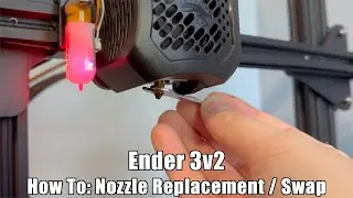 Как заменить сопло хотэнда | Ender 3v2 | Простое обслуживание и ремонт принтера
