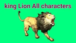 Lion Green screen | Lion Green screen video for video editing. All animat . Walk. Run. Attack. Jump.