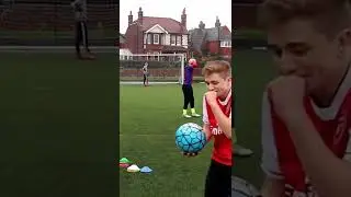 Theo Baker shows ChrisMD how to kick a football