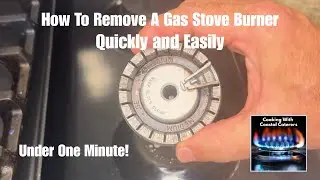 How To Remove A Gas Stove Burner. QUICKLY and EASILY!! 👍👍