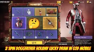 2 spin doggfather holiday lucky draw in cod mobile | legendary Rus 79u holiday lights skin in codm