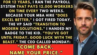 I Was Fired for an MBA's Excel Sheet &ndash; Ex-Navy Payroll - Revenge Story