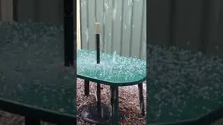 Freak hail storms batter brisbane, Queensland (Australia) - October 21 #Shorts