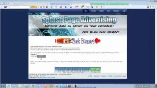Get Your Free Splash Page Advertising Account!