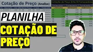 Como Fazer Planilha de Cotação de Preço no Excel