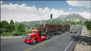 Realistic Truck Simulator Gameplay | Picking Up Wooden Trailer in Jungle Mission