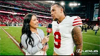 Skyy Moore Talks 98-Yard Return, Recaps Win vs. Arizona Cardinals | 49ers