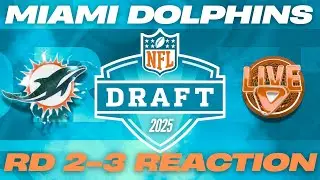 Miami Dolphins The On-Season: | NFL Draft Miami Dolphins Live 2nd & 3rd Round Picks Reaction Show