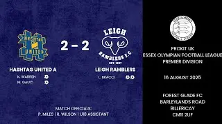 Hashtag United A 2 - 2 Leigh Ramblers - 16/08/2025