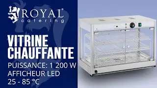 Occasion Vitrine chauffante Royal Catering RCHT-1200B | Pr&eacute;sentation du produit