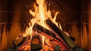 Cozy Fireplace Crackling 🔥 Night Ambience for Better Sleep
