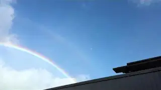 Moon, Double Rainbow, NoSpray Plane