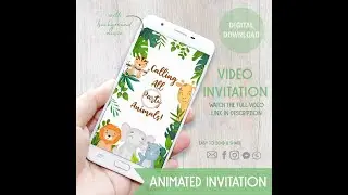 Jungle Video Invitation / Jungle Animated Invitation