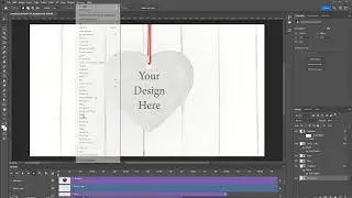 Christmas heart shaped ornament animated mockup