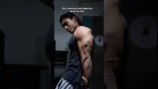 Top 3 Exercises for Big Arms #bodybuilding #fitness #shorts