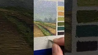 Oil Painting | Midwest Field, Fresh - Cut Hay 🌾🌾🎨
